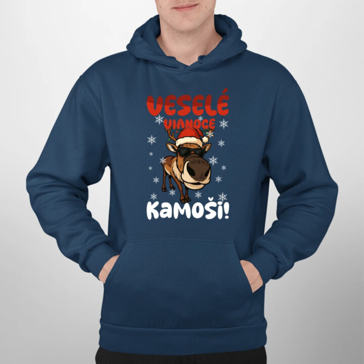 Veselé Vianoce, kamoši!  - pánska mikina s potlačou