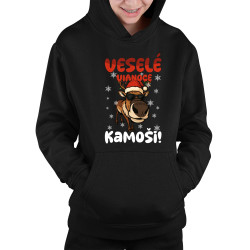 Veselé Vianoce, kamoši! - detská mikina s kapucňou