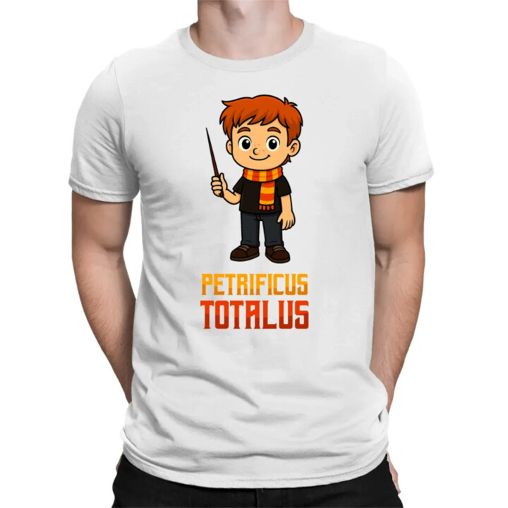Petrificus Totalus - Ron Weasley - pánske tričko s potlačou pre fanúšikov série Harry Potter