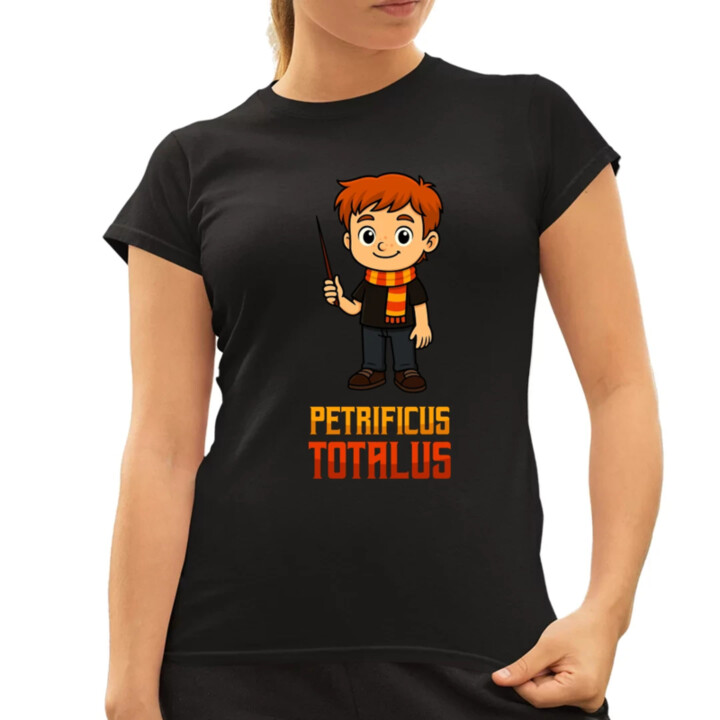 Petrificus Totalus - Ron Weasley - dámske tričko s potlačou pre fanúšikov série Harry Potter