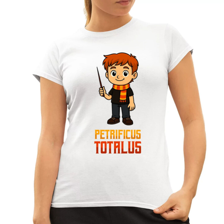 Petrificus Totalus - Ron Weasley - dámske tričko s potlačou pre fanúšikov série Harry Potter