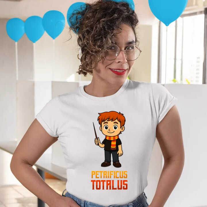 Petrificus Totalus - Ron Weasley - dámske tričko s potlačou pre fanúšikov série Harry Potter