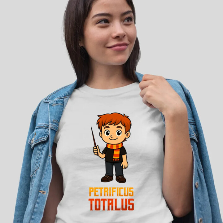 Petrificus Totalus - Ron Weasley - dámske tričko s potlačou pre fanúšikov série Harry Potter