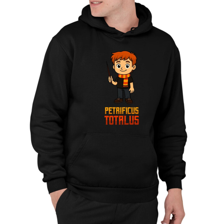 Petrificus Totalus - Ron Weasley  - pánska mikina s potlačou pre fanúšikov série Harry Potter