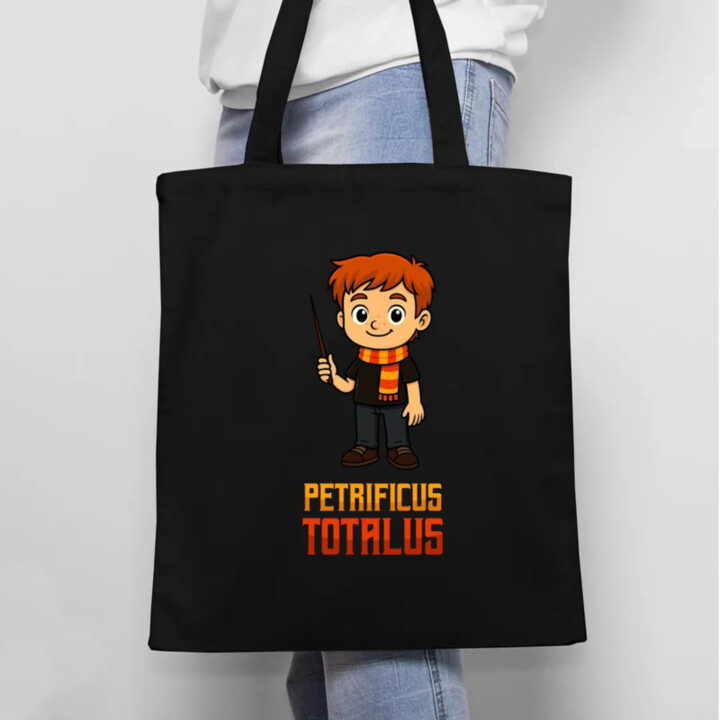 Petrificus Totalus - Ron Weasley - taška s potlačou pre fanúšikov série Harry Potter