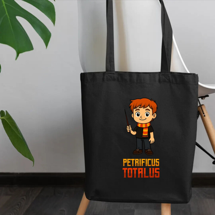 Petrificus Totalus - Ron Weasley - taška s potlačou pre fanúšikov série Harry Potter