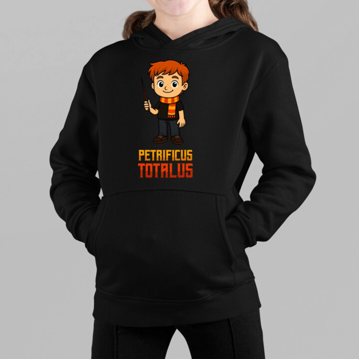 Petrificus Totalus - Ron Weasley - detská mikina s kapucňou pre fanúšikov série Harry Potter
