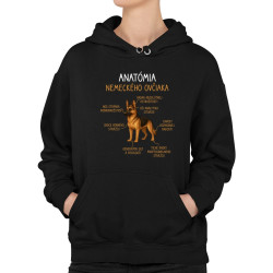 Anatómia nemeckého ovčiaka  - dámska mikina s potlačou