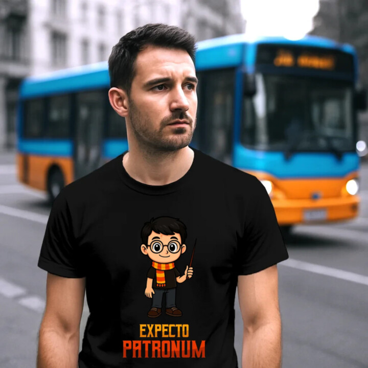Expecto Patronum - Harry Potter - pánske tričko s potlačou pre fanúšikov série Harry Potter