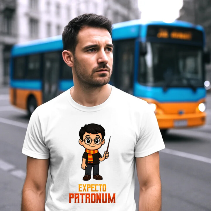 Expecto Patronum - Harry Potter - pánske tričko s potlačou pre fanúšikov série Harry Potter