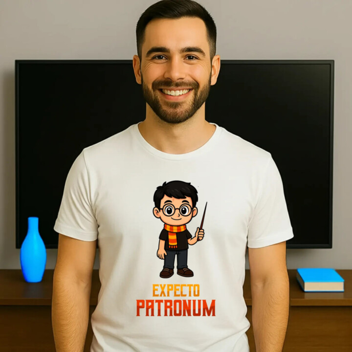 Expecto Patronum - Harry Potter - pánske tričko s potlačou pre fanúšikov série Harry Potter