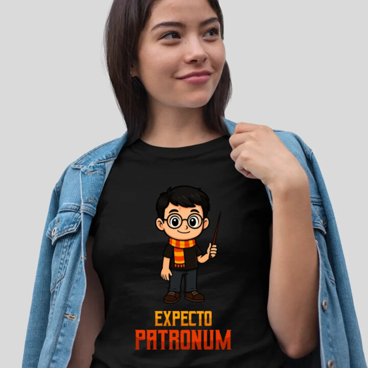 Expecto Patronum - Harry Potter - dámske tričko s potlačou pre fanúšikov série Harry Potter