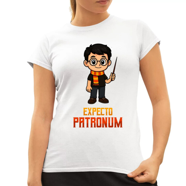Expecto Patronum - Harry Potter - dámske tričko s potlačou pre fanúšikov série Harry Potter