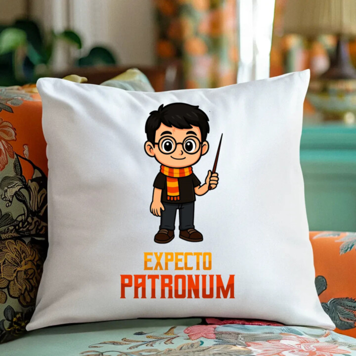 Expecto Patronum - Harry Potter - vankúš s potlačou pre fanúšikov série Harry Potter