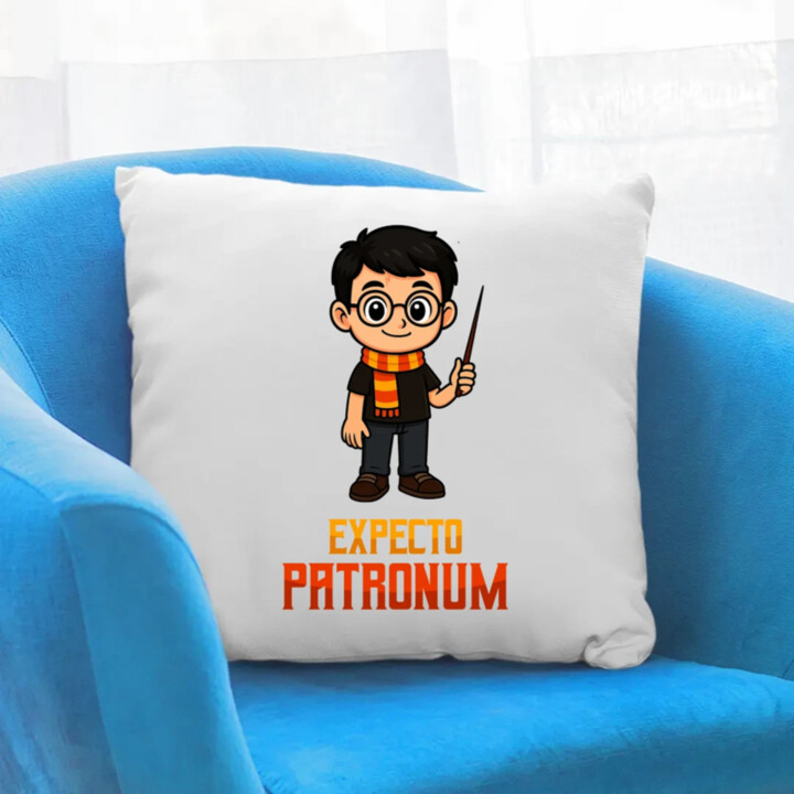 Expecto Patronum - Harry Potter - vankúš s potlačou pre fanúšikov série Harry Potter