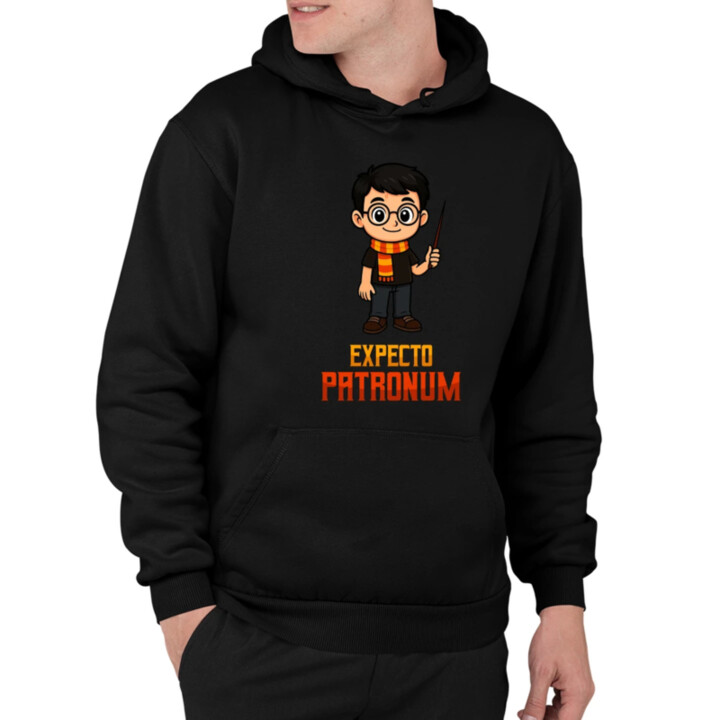 Expecto Patronum - Harry Potter  - pánska mikina s potlačou pre fanúšikov série Harry Potter