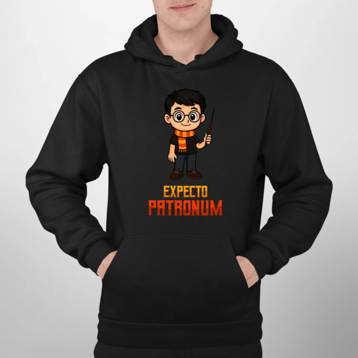 Expecto Patronum - Harry Potter  - pánska mikina s potlačou pre fanúšikov série Harry Potter