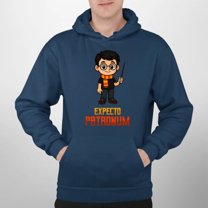 Expecto Patronum - Harry Potter  - pánska mikina s potlačou pre fanúšikov série Harry Potter