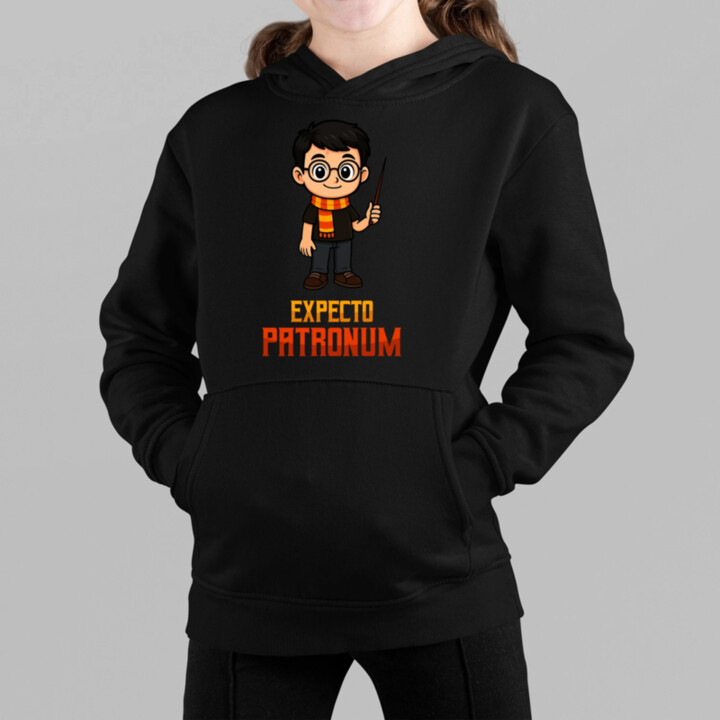 Expecto Patronum - Harry Potter - detská mikina s kapucňou pre fanúšikov série Harry Potter