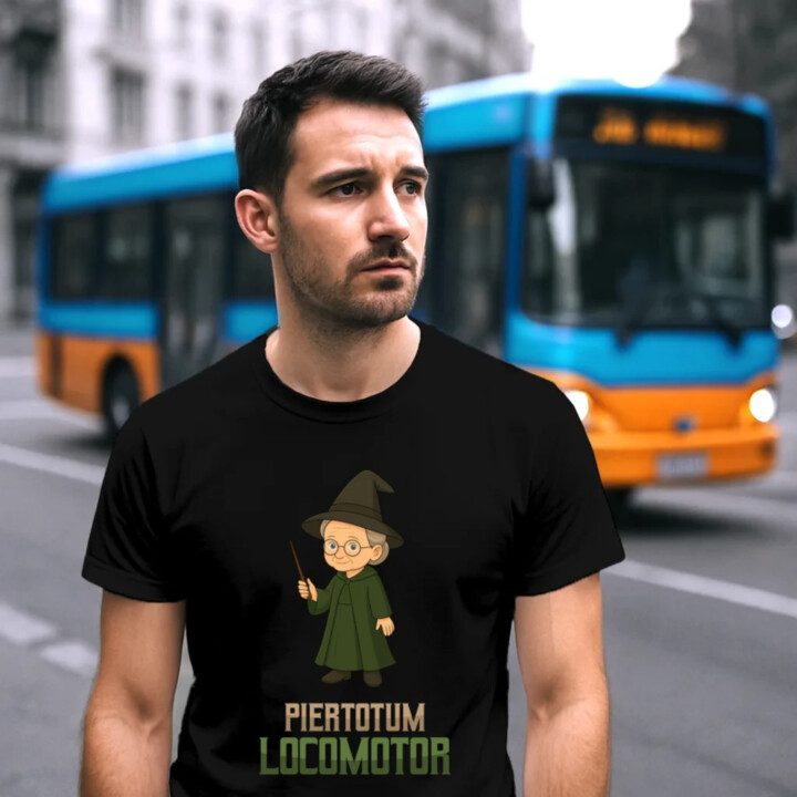 Piertotum Locomotor - Minerwa McGonagall - pánske tričko s potlačou pre fanúšikov série Harry Potter