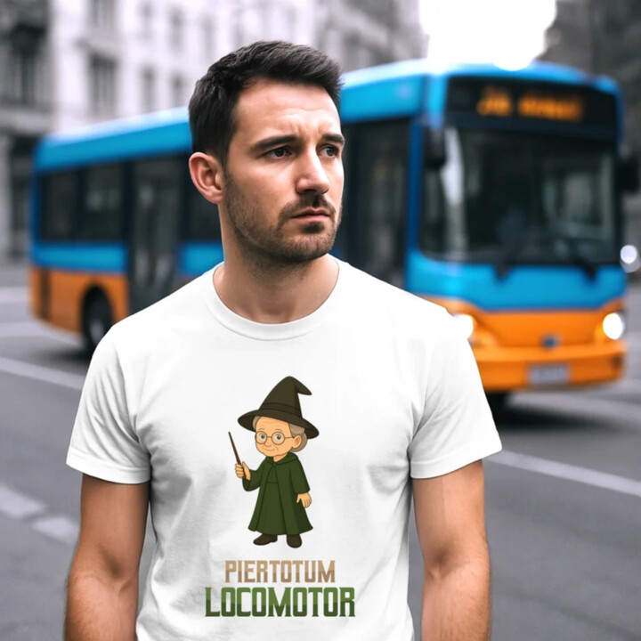 Piertotum Locomotor - Minerwa McGonagall - pánske tričko s potlačou pre fanúšikov série Harry Potter