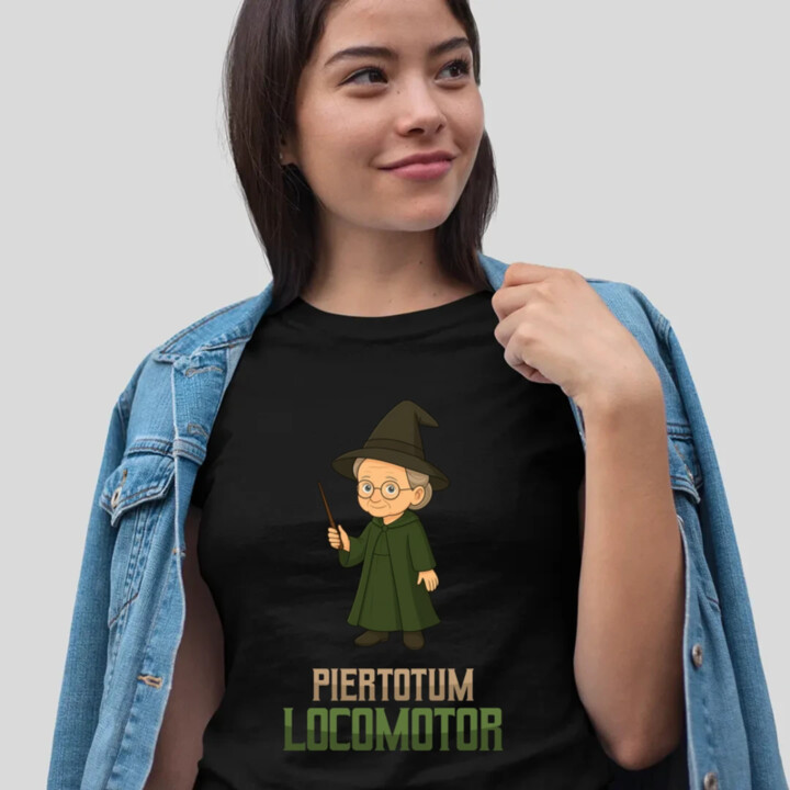 Piertotum Locomotor - Minerwa McGonagall - dámske tričko s potlačou pre fanúšikov série Harry Potter