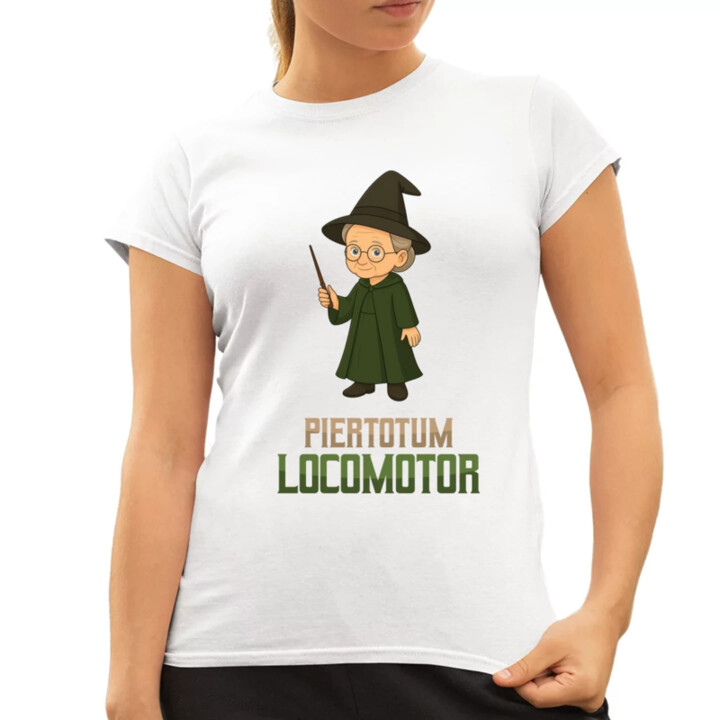 Piertotum Locomotor - Minerwa McGonagall - dámske tričko s potlačou pre fanúšikov série Harry Potter