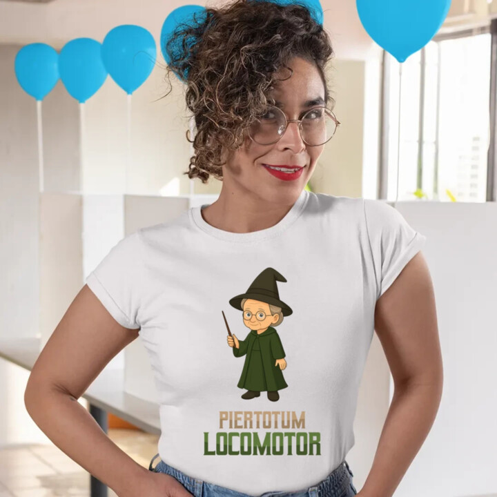 Piertotum Locomotor - Minerwa McGonagall - dámske tričko s potlačou pre fanúšikov série Harry Potter