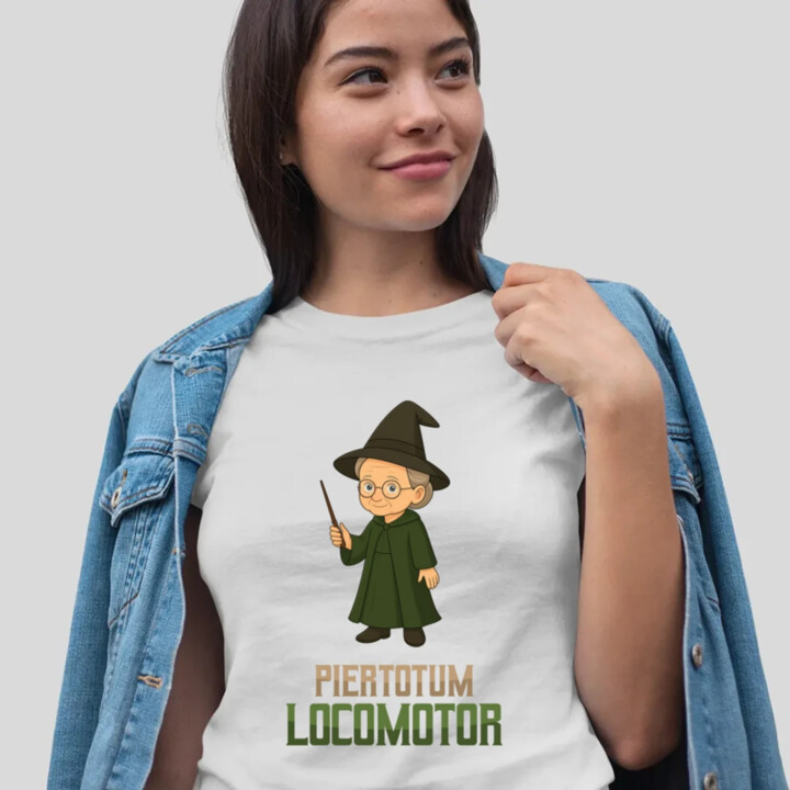 Piertotum Locomotor - Minerwa McGonagall - dámske tričko s potlačou pre fanúšikov série Harry Potter