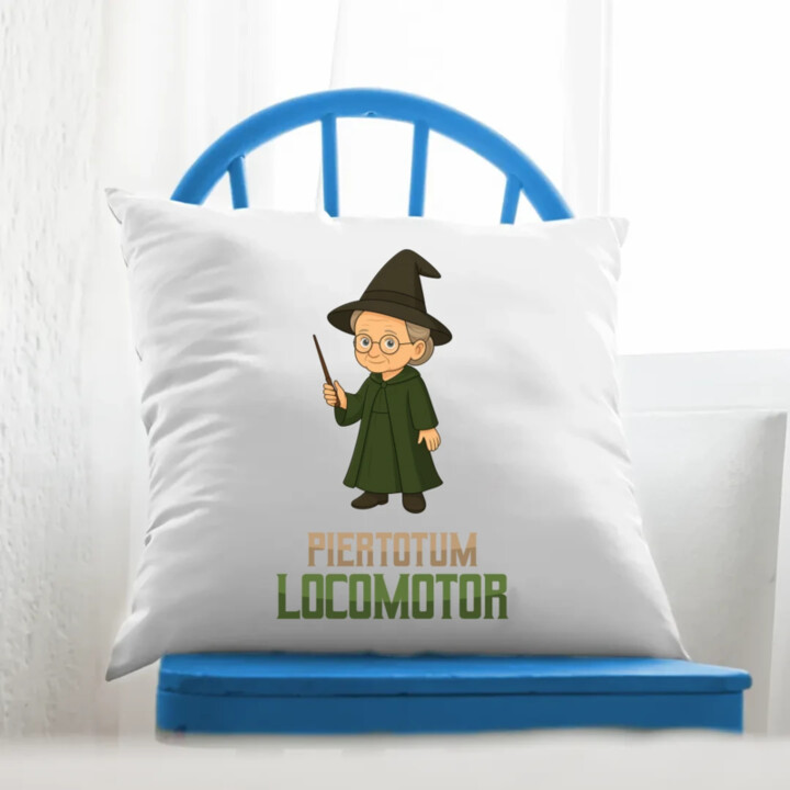 Piertotum Locomotor - Minerwa McGonagall - vankúš s potlačou pre fanúšikov série Harry Potter