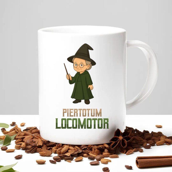 Piertotum Locomotor - Minerwa McGonagall - keramický hrnček s potlačou pre fanúšikov série Harry Potter