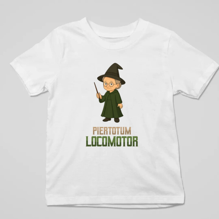 Piertotum Locomotor - Minerwa McGonagall - detské tričko s potlačou pre fanúšikov série Harry Potter