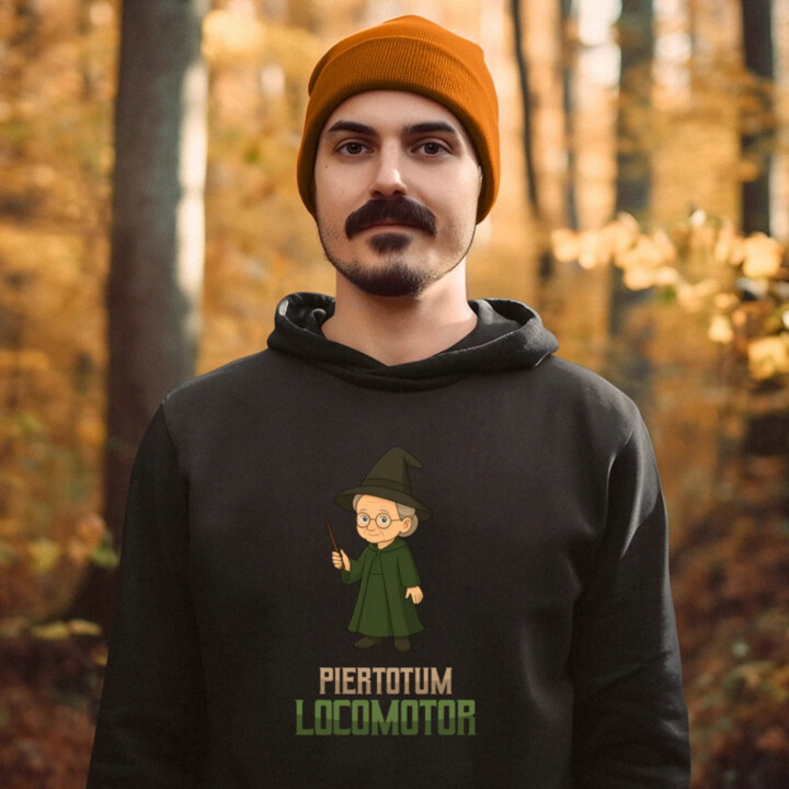 Piertotum Locomotor - Minerwa McGonagall  - pánska mikina s potlačou pre fanúšikov série Harry Potter