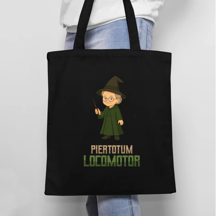 Piertotum Locomotor - Minerwa McGonagall - taška s potlačou pre fanúšikov série Harry Potter