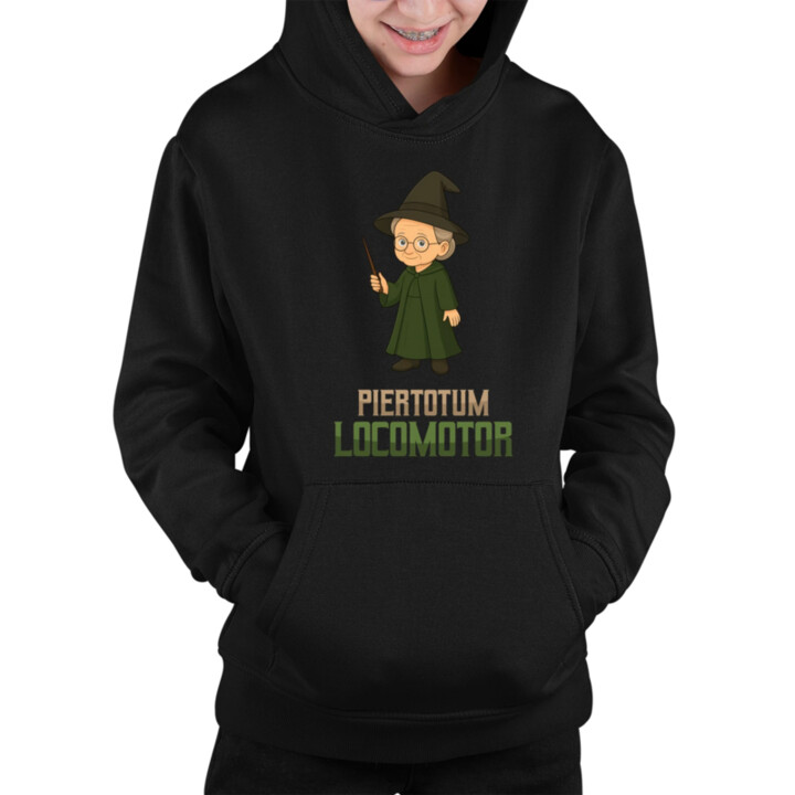 Piertotum Locomotor - Minerwa McGonagall - detská mikina s kapucňou pre fanúšikov série Harry Potter