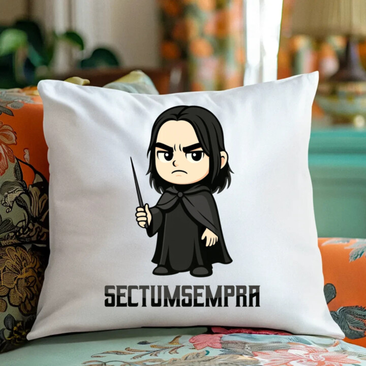 Sectumsempra - Severus Snape - vankúš s potlačou pre fanúšikov série Harry Potter