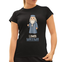 Lumos Maxima - Albus Dumbledore - dámske tričko s potlačou pre fanúšikov série Harry Potter