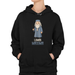 Lumos Maxima - Albus Dumbledore  - dámska mikina s potlačou pre fanúšikov série Harry Potter