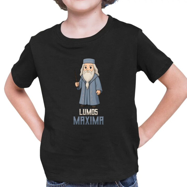 Lumos Maxima - Albus Dumbledore - detské tričko s potlačou pre fanúšikov série Harry Potter
