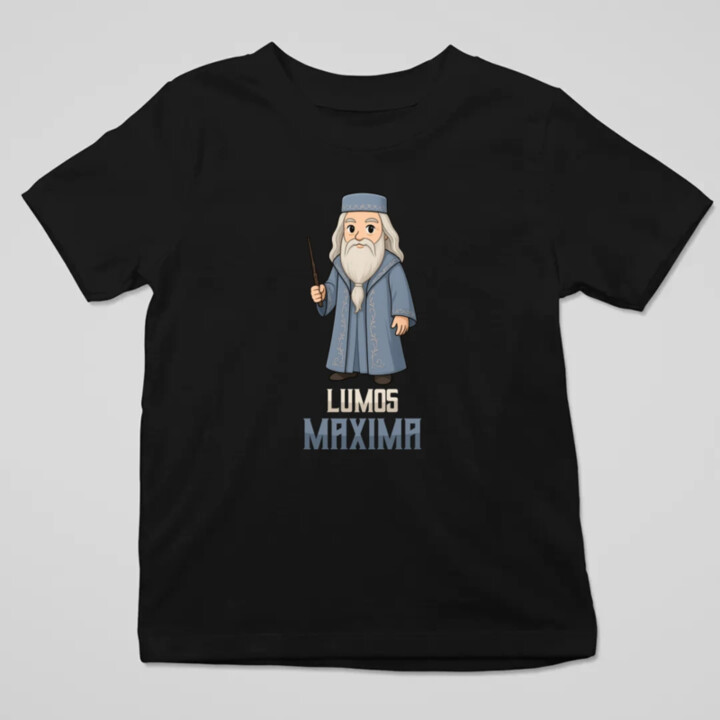 Lumos Maxima - Albus Dumbledore - detské tričko s potlačou pre fanúšikov série Harry Potter