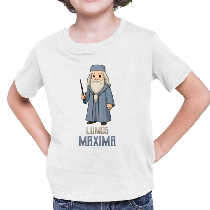 Lumos Maxima - Albus Dumbledore - detské tričko s potlačou pre fanúšikov série Harry Potter