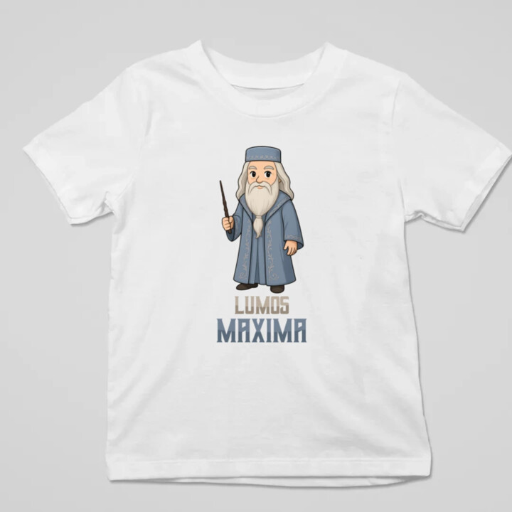 Lumos Maxima - Albus Dumbledore - detské tričko s potlačou pre fanúšikov série Harry Potter