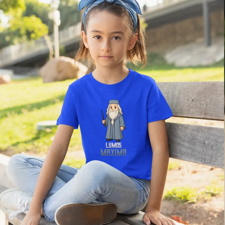 Lumos Maxima - Albus Dumbledore - detské tričko s potlačou pre fanúšikov série Harry Potter