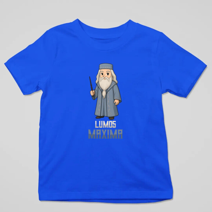 Lumos Maxima - Albus Dumbledore - detské tričko s potlačou pre fanúšikov série Harry Potter