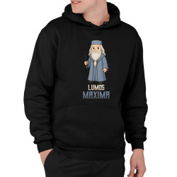 Lumos Maxima - Albus Dumbledore  - pánska mikina s potlačou pre fanúšikov série Harry Potter