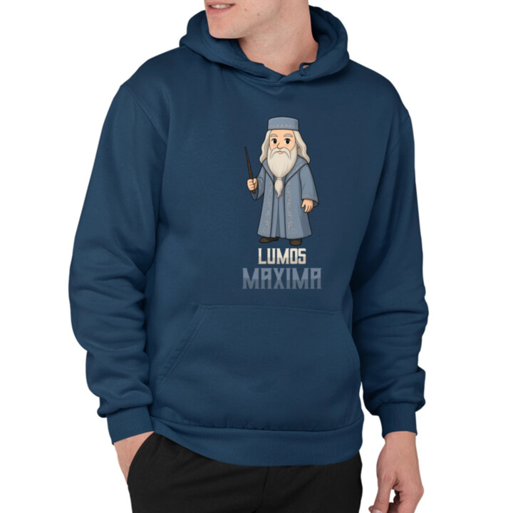Lumos Maxima - Albus Dumbledore  - pánska mikina s potlačou pre fanúšikov série Harry Potter