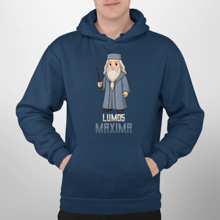 Lumos Maxima - Albus Dumbledore  - pánska mikina s potlačou pre fanúšikov série Harry Potter