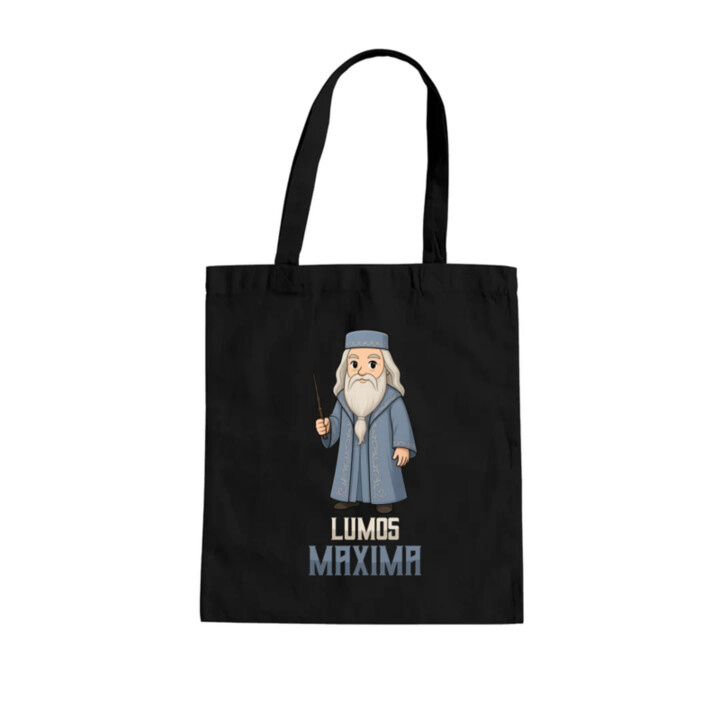 Lumos Maxima - Albus Dumbledore - taška s potlačou pre fanúšikov série Harry Potter