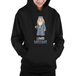 Lumos Maxima - Albus Dumbledore - detská mikina s kapucňou pre fanúšikov série Harry Potter
