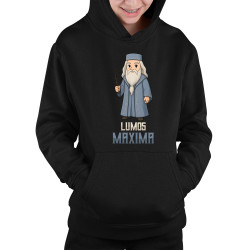 Lumos Maxima - Albus Dumbledore - detská mikina s kapucňou pre fanúšikov série Harry Potter